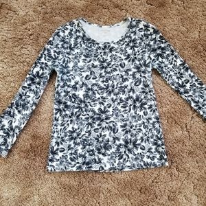 Women's floral long sleeve top